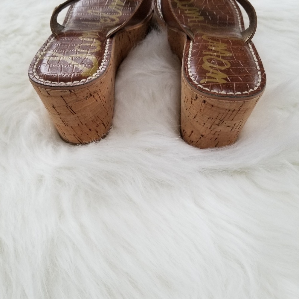 Sam Edelman Romy Cork Wedges 8 - Picture 5 of 5